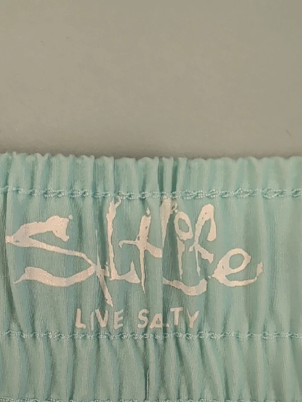 Salt Life Tropical Coral & Mint Leaf Print Athletic Shorts Size XL